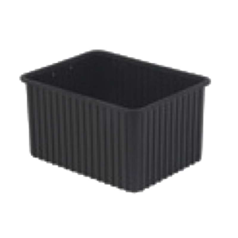DC3000 Series Conductive Stackable Divider Tote Box, 20-5/16 x 15-5/16 x 11-15/16" ID (Dividers not Included)