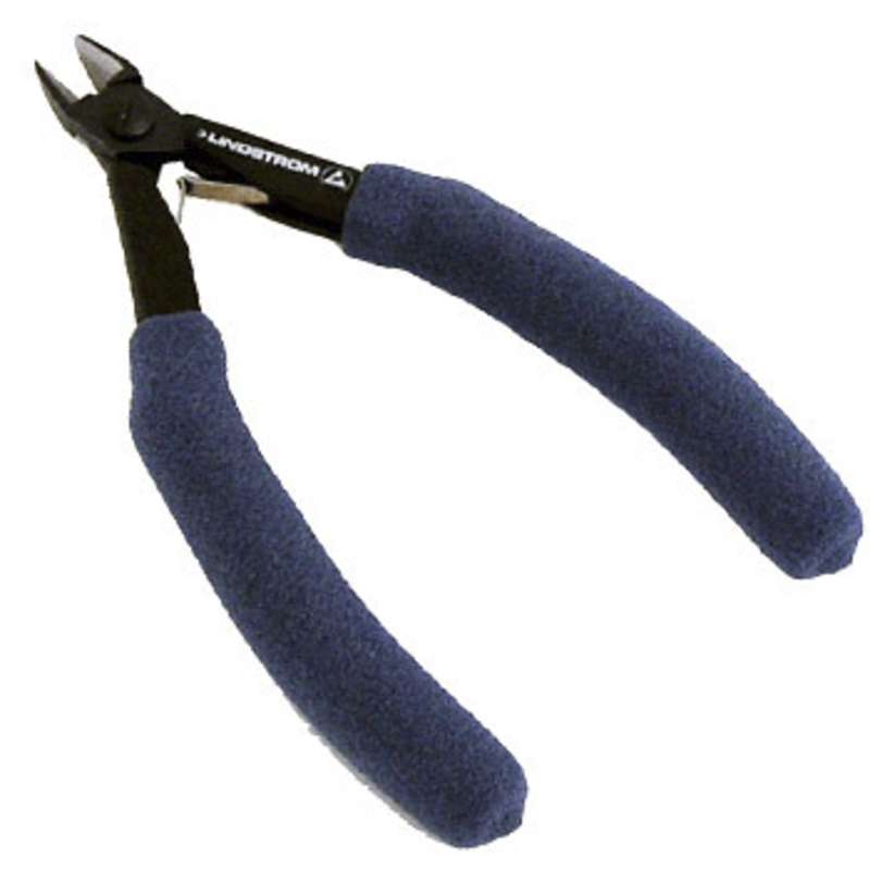 ESD-Safe Oval Head Micro Bevel Cutters with Cushioned Ergonomic Grip Handles, 5-13/16" Long