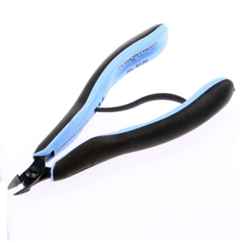 ESD-Safe Oval Head Micro Bevel Cutters with Ergonomic Grip Handles, 5-1/4" Long