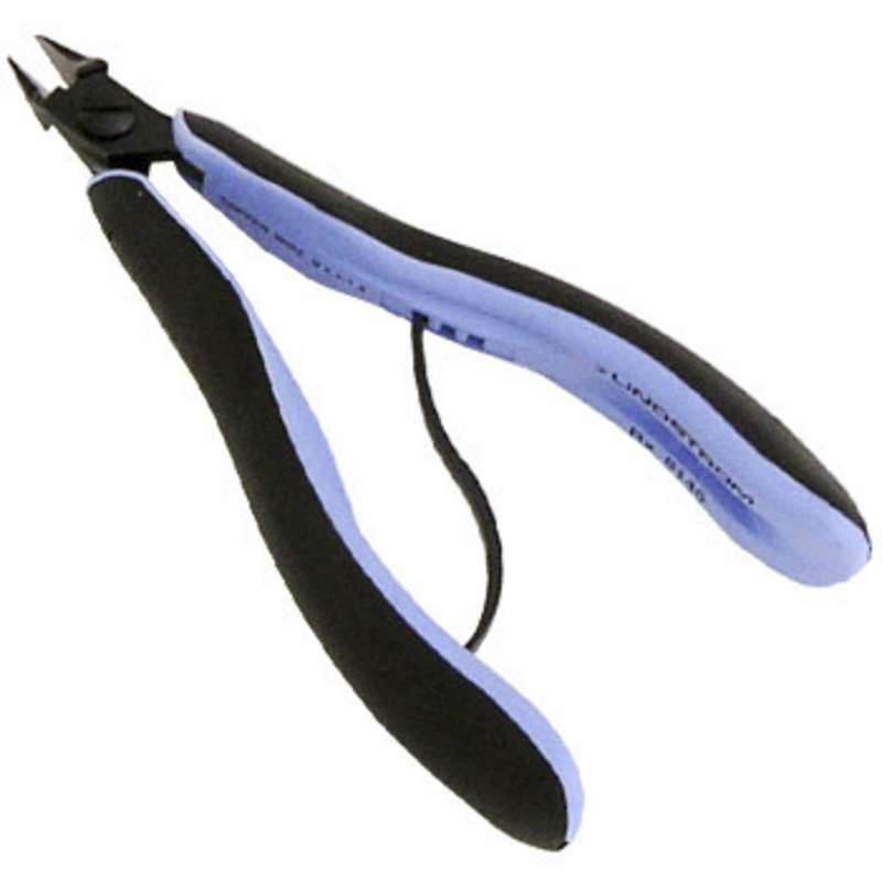 ESD-Safe Tapered Relieved Head Micro-Bevel Cutters with Cushion Grip Handles, 5-3/8" Long