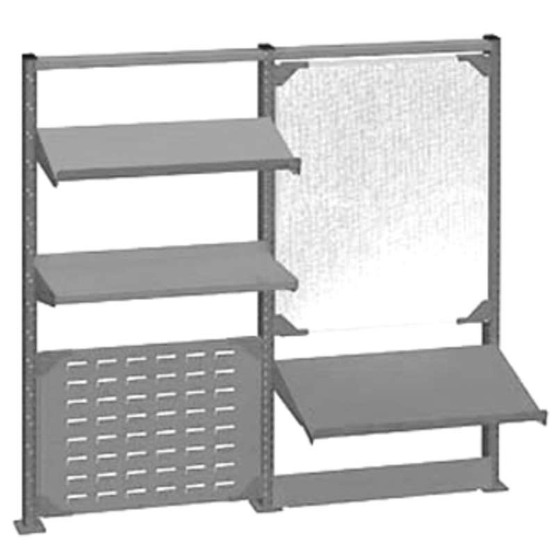 Nexus Accessory System Kit for 60" Lista Workbenches, Light Grey