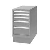 Cabinet Pedestal with Five Drawers, Light Grey redirect to product page
