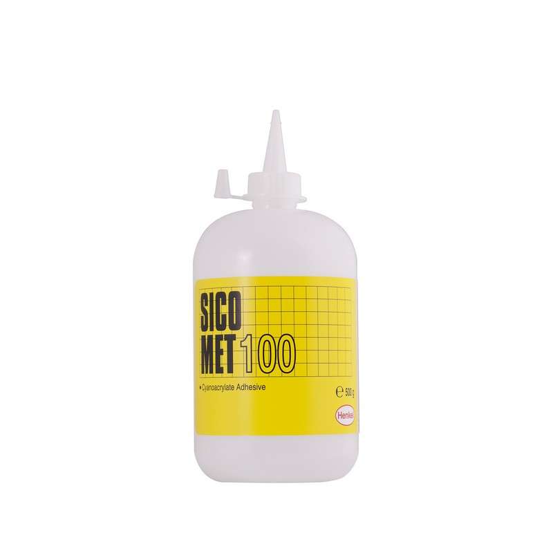 Sicomet® 100 Clear Ethyl Grade Low Viscosity Instant Adhesive, 500 g Bottle