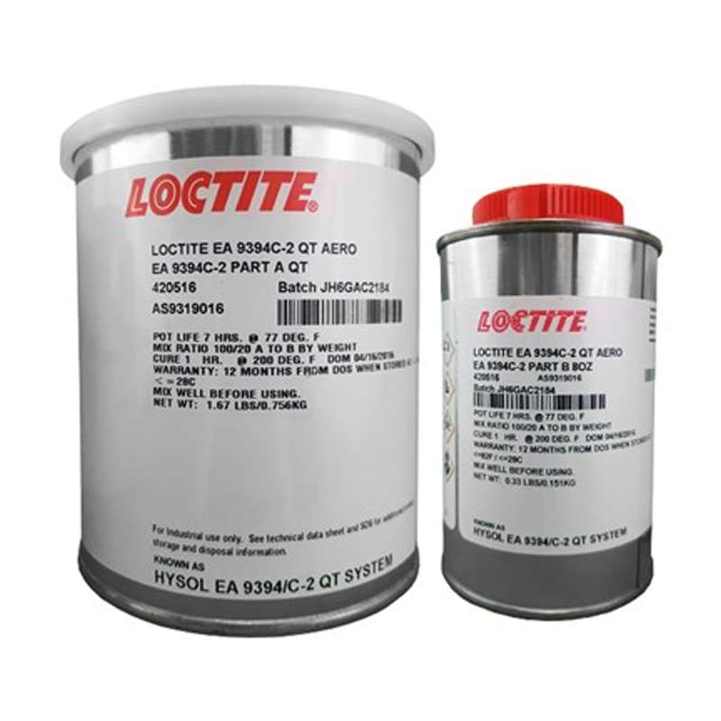 LOCTITE® 9394.2 Fast Cure Epoxy Adhesive 2-Part Kit, Part A 1 QT, Part B 8oz