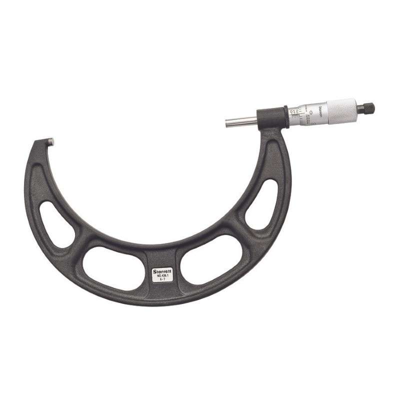 Outside Micrometer, Mechanical, 6"-7" Range, 0.0001" Graduations