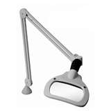WAVE LED 3.5-Diopter Illuminated Magnifier with 45" Reach and Edge Mount Clamp, Light Grey redirect to product page