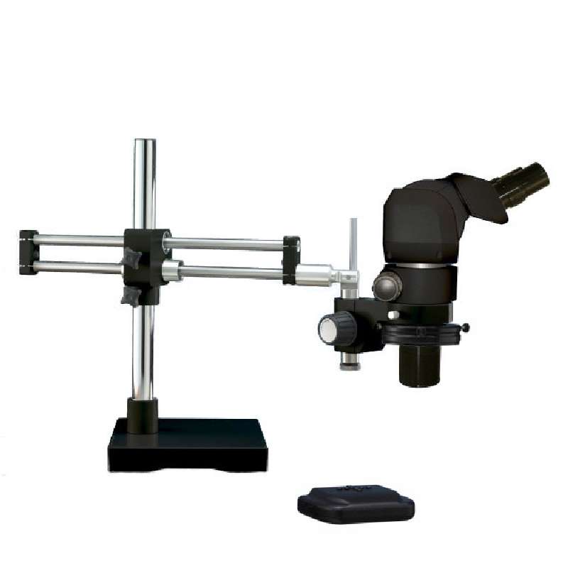 System 273 VIP ESD-Safe Microscope with Dual Boom Ball Bearing Stand and LED-3000 Ring Light, 4X-25X