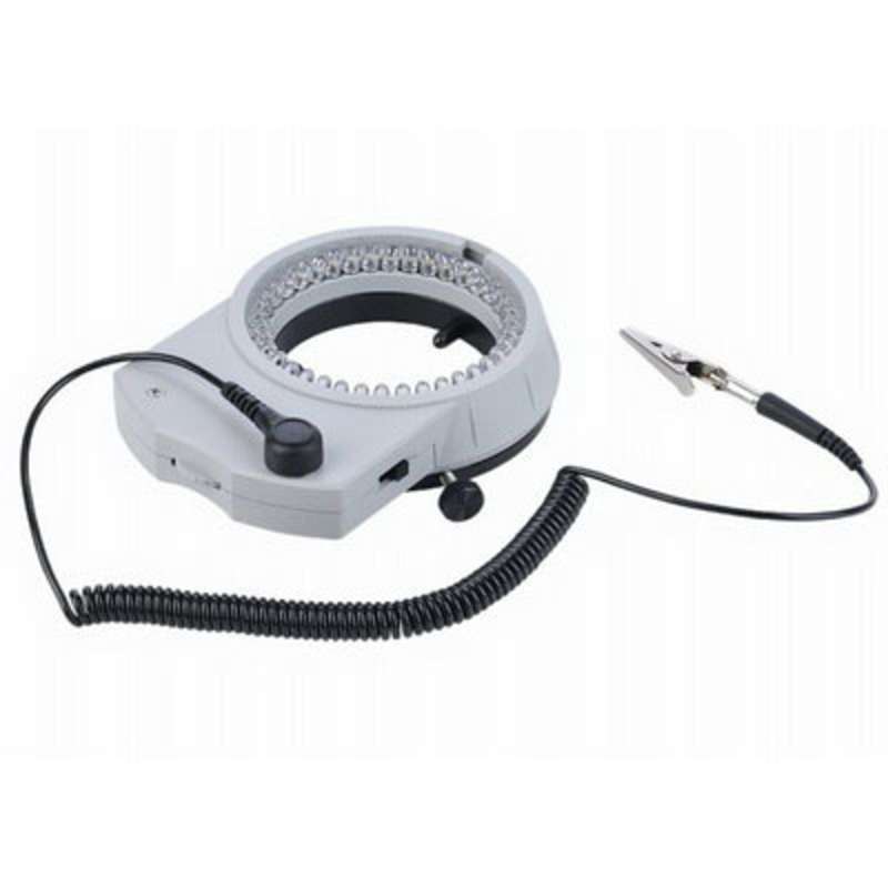ESD-Safe Dimmable LED Ring Light Illuminator for Microscopes