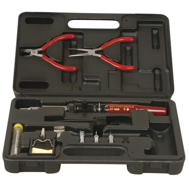 Ultratorch Self Igniting Butane Solder Iron Kit, 13 Pc, Butane Not Included