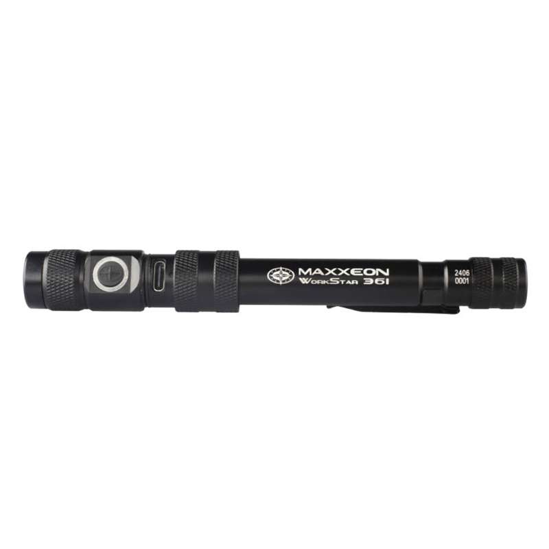 WorkStar® 361 Rechargeable LED Zoom Penlight/Inspection Light USB-C, Black