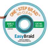 One Step Solder Braid .075" Green Series Dissipative Spool, 5' redirect to product page