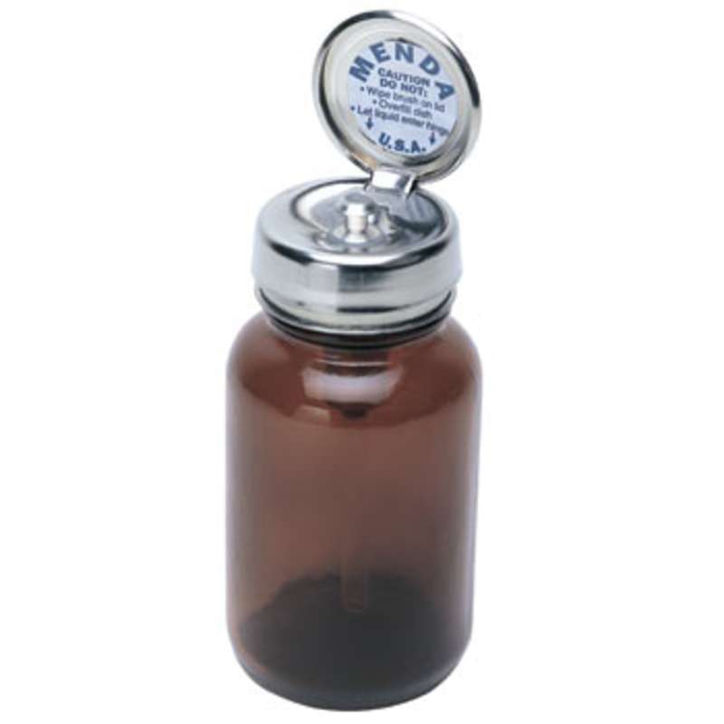 Amber Glass Bottle 4oz with Stainless Steel Pure-Touch Pump