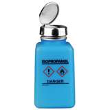 durAstatic™ ESD-Safe IPA Solvent Dispenser Bottle with HCS Label and One-Touch Pump Lid, Blue, 6 oz. redirect to product page