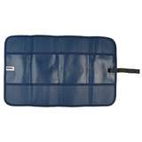 Dissipative Blue Vinyl 18 Pocket Storage Pouch with Hook and Loop Closure, 20 x 12-1/2" long redirect to product page