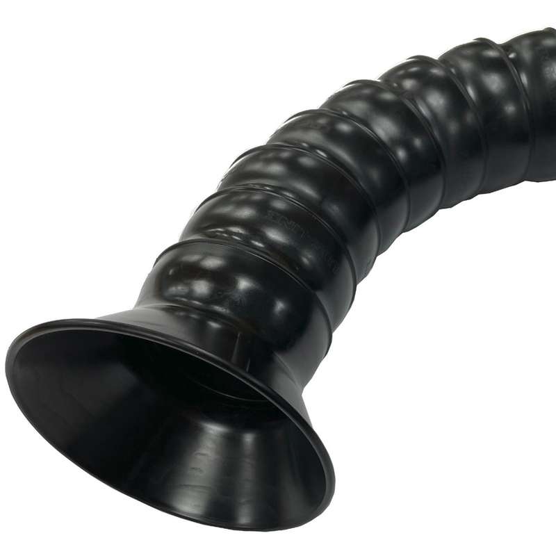 Fume Extraction Nozzle, Replacement for Omniflex Arm, Round, ESD Safe, 4.5in