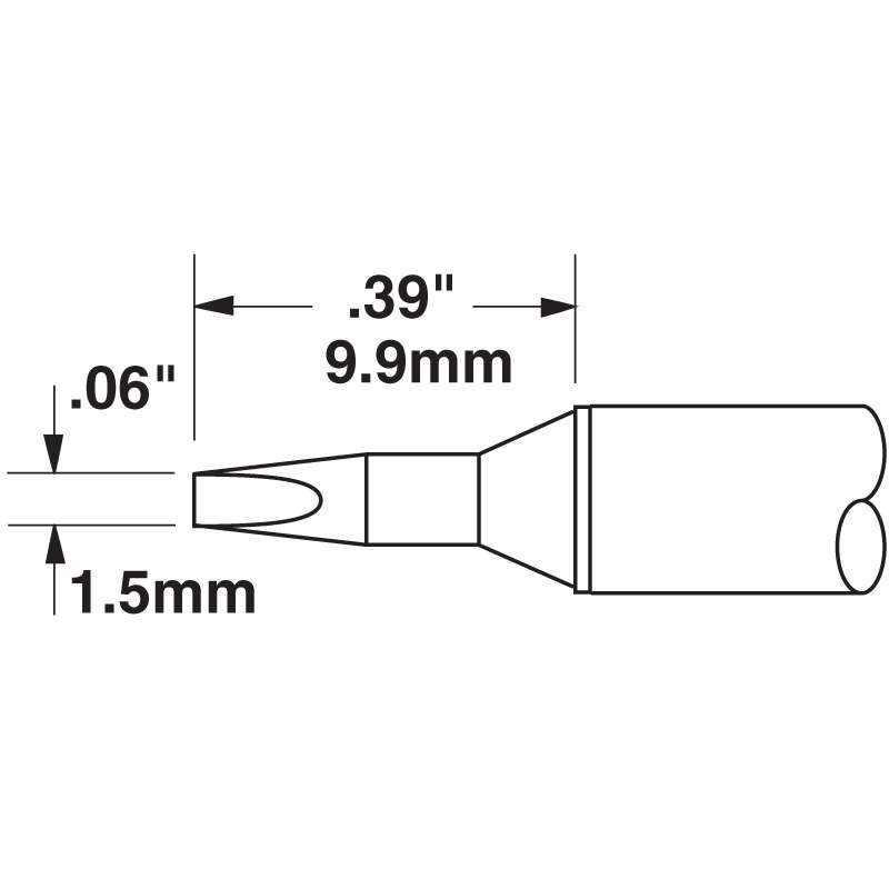 Metcal CVC Chisel Cartridge for CV-5200