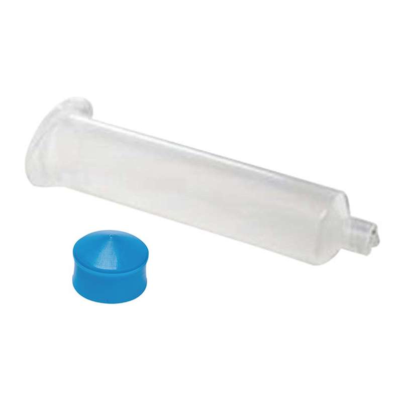Syringe Assembly Kit, Luer-Lock Adapter, Blue Piston, 10CC, 50/Pack