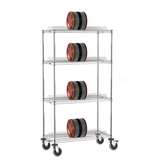 ESD 13" Four Tier Reel Cart, Mobile, 18" x 36" x 63" redirect to product page