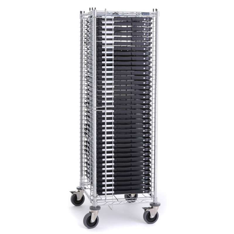 ESD Rack Kit with 40 Electronics ESD Trays, Labels and Task Indicators