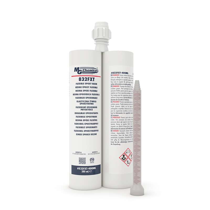 Flexible Epoxy Resin, 2-part, 380 mL, Dual Cartridge, Black