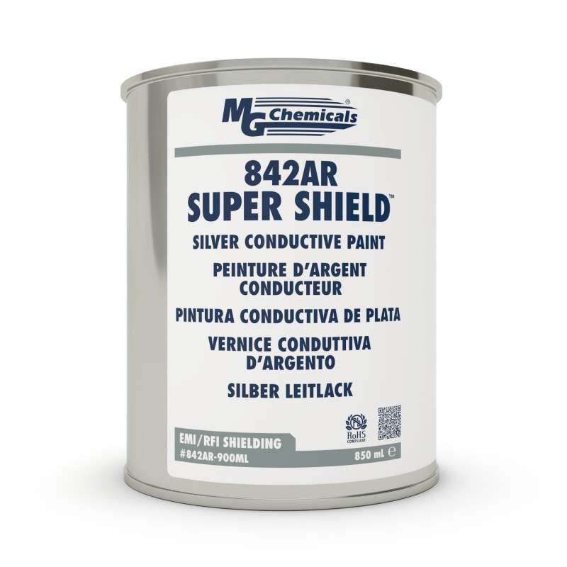 Super Shield? Silver Coated Conductive Coating, Silver Grey, 900mL Bottle