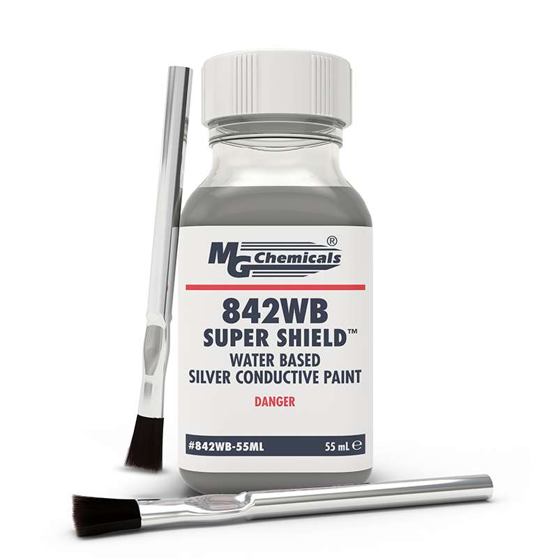 Silver Coated Copper Conductive Paint, Super Shield Water Based