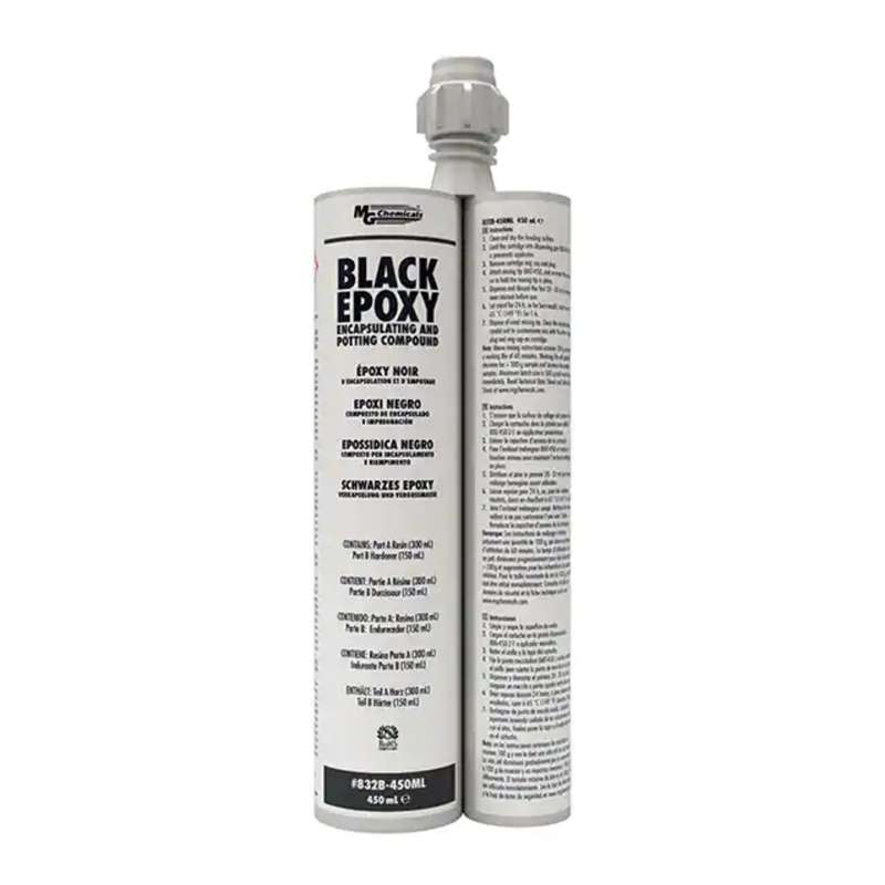 832B Black Epoxy Potting Compound, 450ml 2-Part Kit
