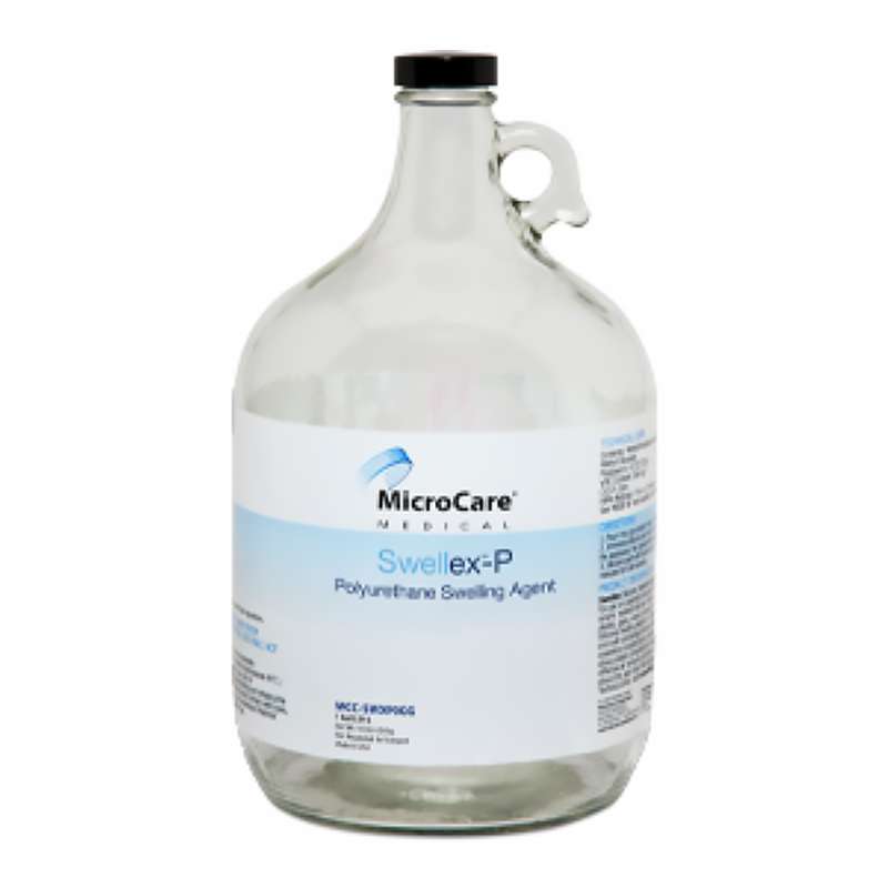 Jug of clear liquid, labeled Swllex-P