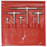 Series 155 Telescoping Six Gage Set with Knurled Clamps and Spring-Loaded Plungers, 8-150mm Range redirect to product page