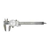 Series 505 Dial Caliper, .1"/Revolution with Carbide ID/OD tips and Fitted Plastic Case, 0-6" Range redirect to product page