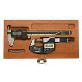Digimatic 2 Piece Tool Kit, with 1in Mic Ratchet Stop Type and 6in Caliper redirect to product page
