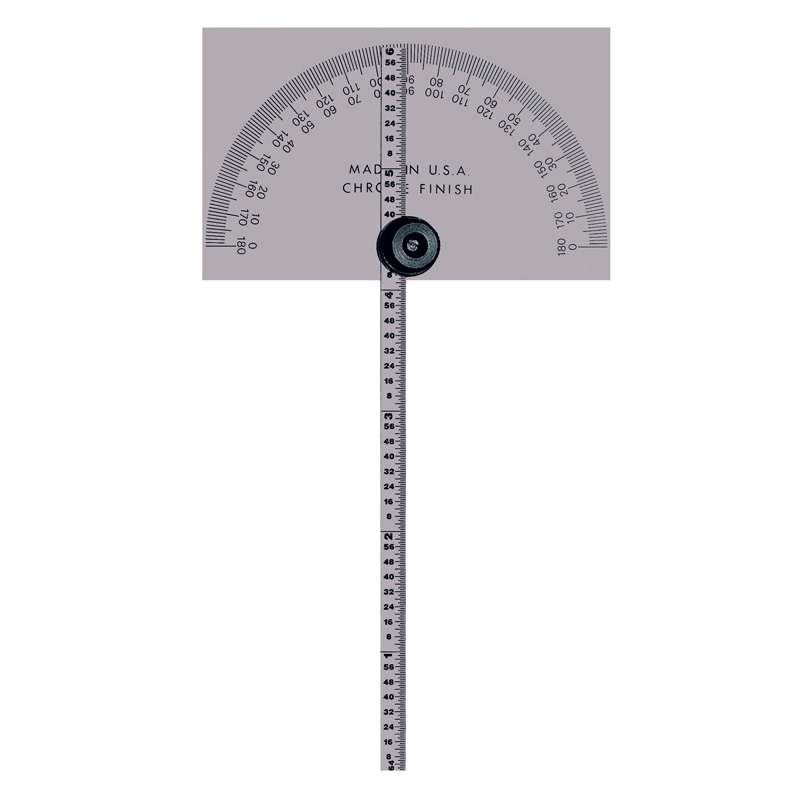 Series 968 Basegular Base Protractor with Indicator Blade and Rule