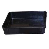 Conductive Black Fiberglass Modular Nesting Tote without Lid, 9 x 8-1/2 x 2" ID redirect to product page