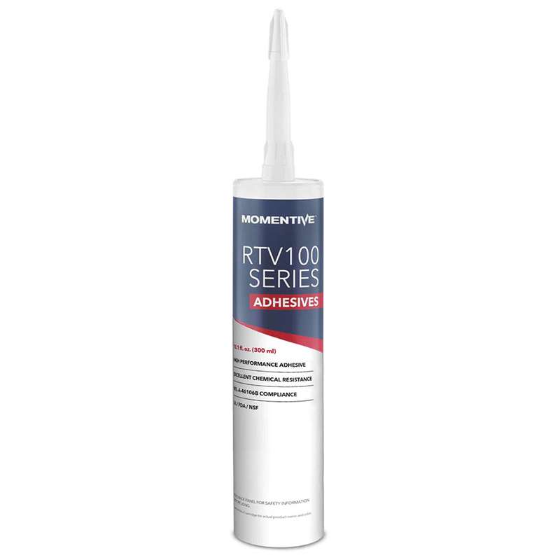 RTV108 High Performance Silicone Adhesive Sealant, 10.1 oz. Cartridge, Translucent, MIL-A-46106B Compliant
