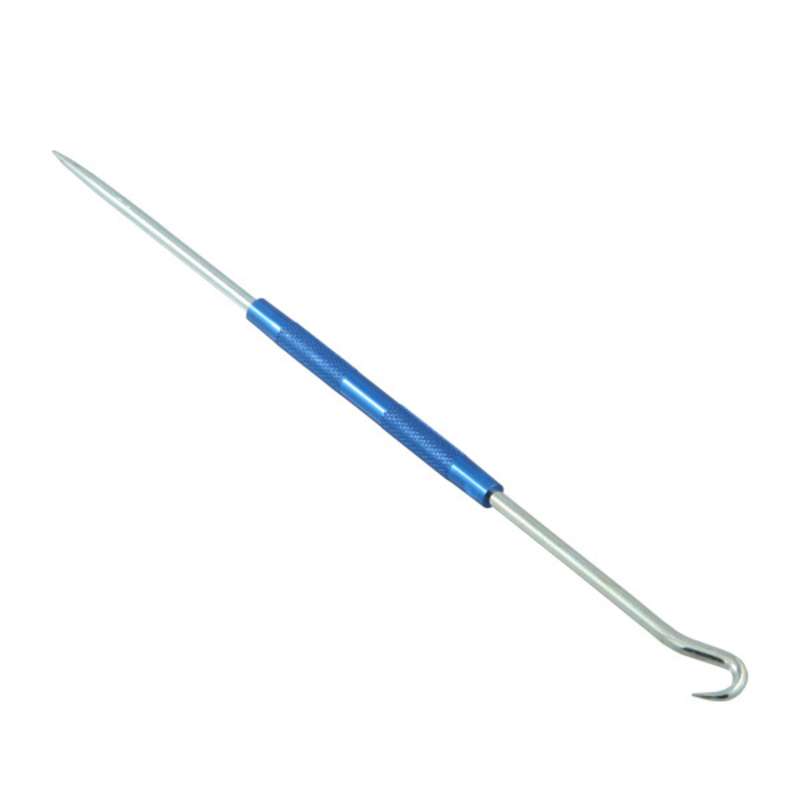 Double Ended Scriber Straight and Steel Hook with Fixed Knurled Handle
