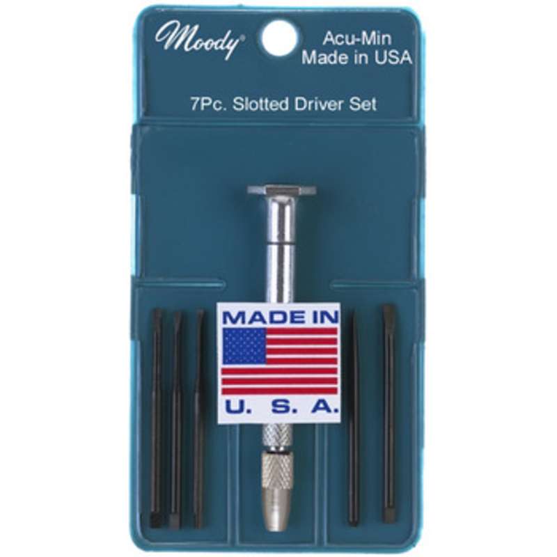 Interchangeable Magnetic Handle Slotted/Phillips Screwdriver Set, 6 Pieces