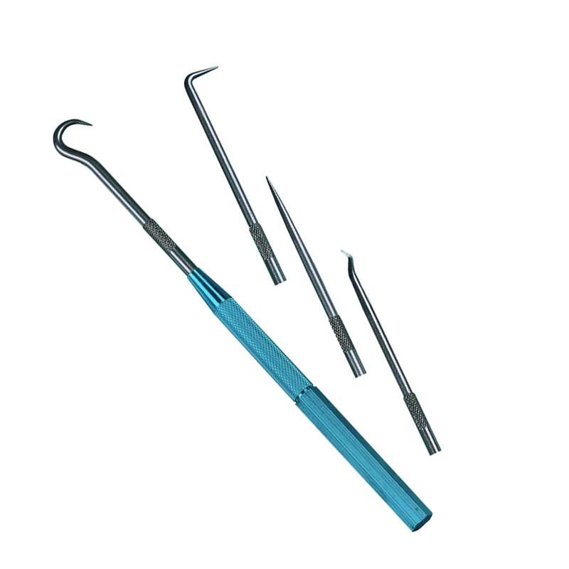 Interchangeable Pick Style Scriber Set with Non-Magnetic Handle, 5 Pieces