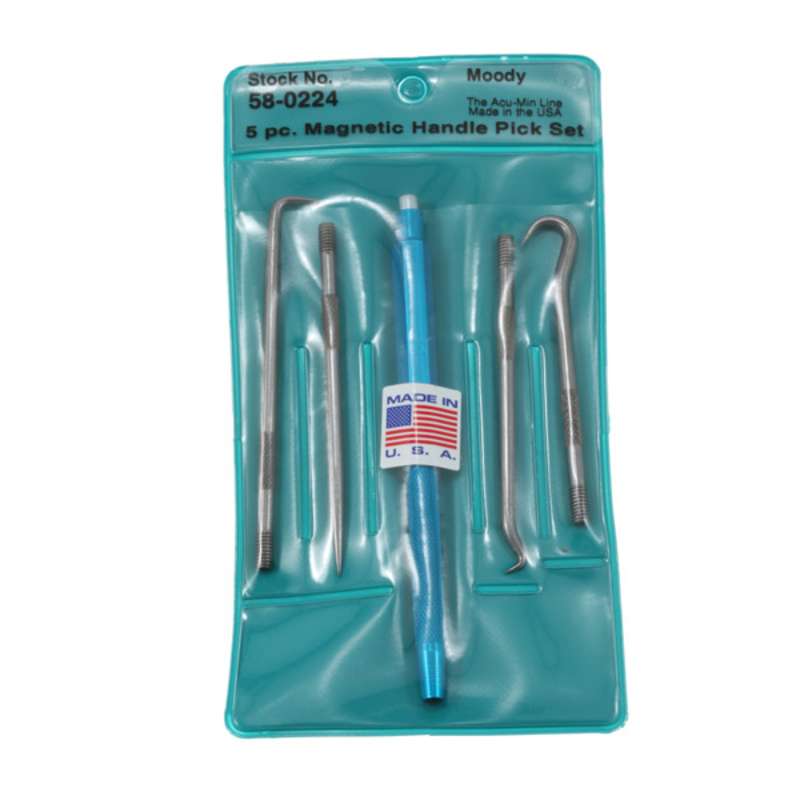 Interchangable Pick Style Scriber Set with Magnetic Handle, 5 Pieces