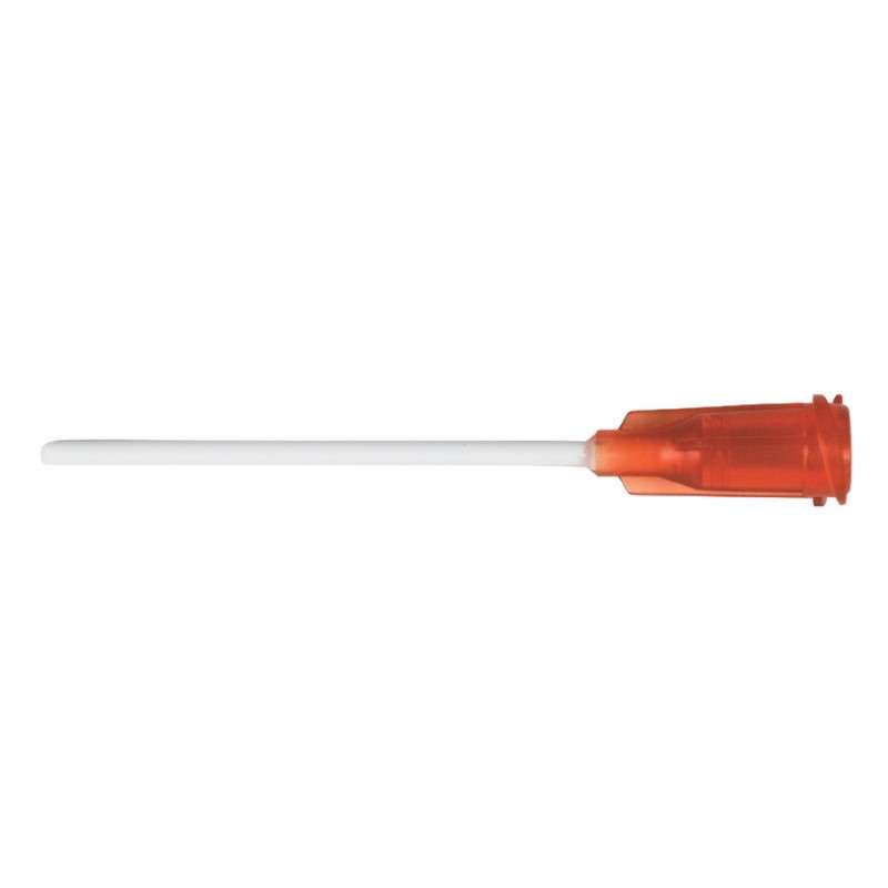 Nordson® EFD® Flexible Polypropylene Dispensing Tip, 15 ga x 1.5" L, Amber, 50/Box, Optimum Series