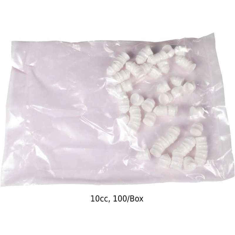 EFD® Optimum® SmoothFlow™ Double-Wiper Syringe Barrel Piston, 10 cc, White, 100 per Box