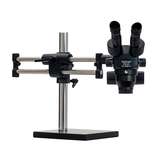 Pro-Zoom™ 6.5 ESD-Safe Binocular Microscope with Dual Arm Base and Fiber Optic Annular Light redirect to product page