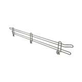 Commercial Grade Chromate Finish Wire Shelf Ledge, 4"H x 24"L redirect to product page