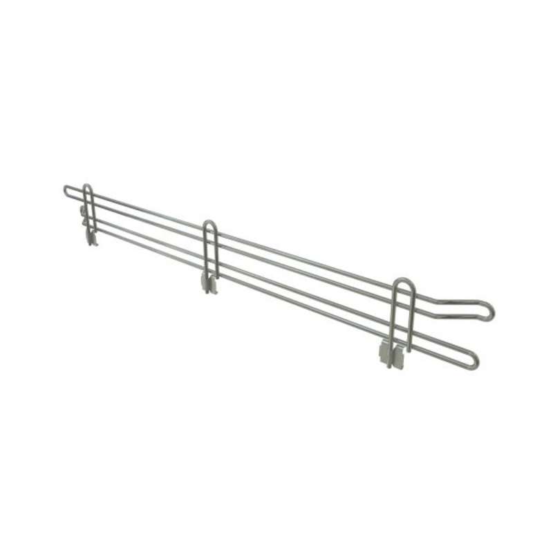 Commercial Grade Chromate Finish Wire Shelf Ledge, 4"H x 36"L
