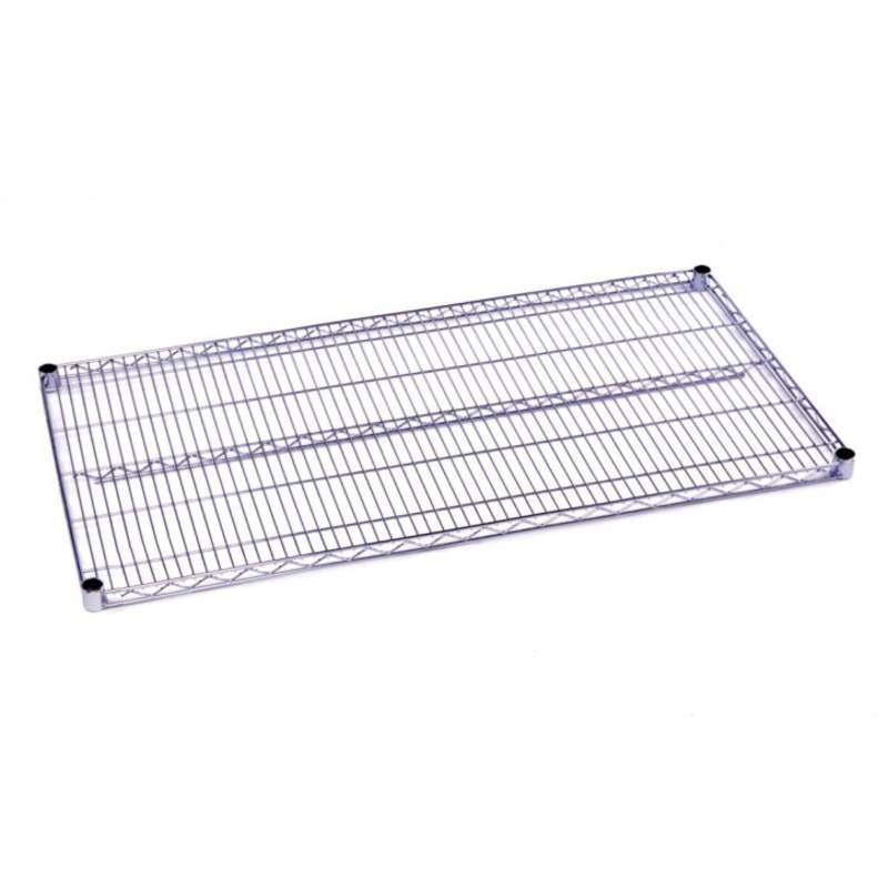 Commercial Grade Chromate Finish Wire Shelf, 24 x 60"