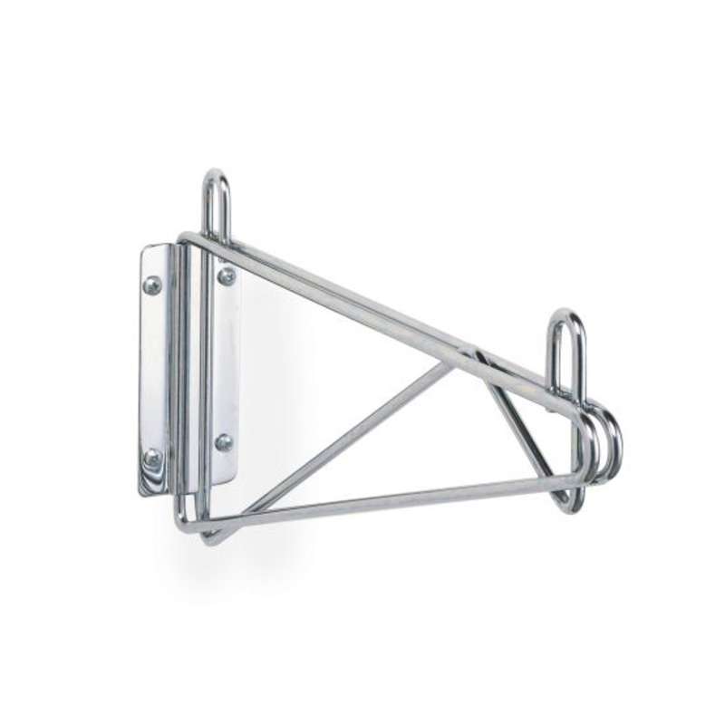 Single Direct Wall Mount Bracket for Shelf Ends, 24" D