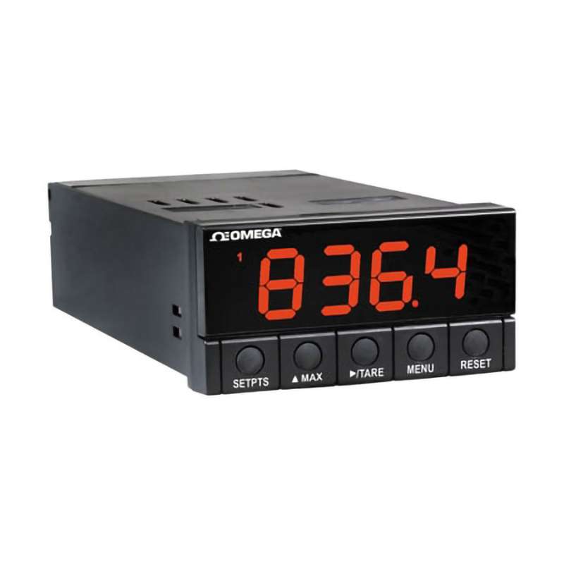 Strain Gauge Panel Meter, 1/8 DIN, 3.5 Digit, 9-Segment Selectable Color LED Display, AC Supply, Analog O/P, DP25B Series