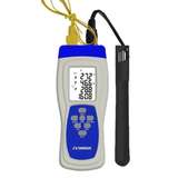 Handheld Temperature/Humidity Meter with USB 32K pt. Data Logger, 9 V Battery/AC/DC Adapter, +/- 0.3 %, -20 C to 60 C, HH414 Series redirect to product page