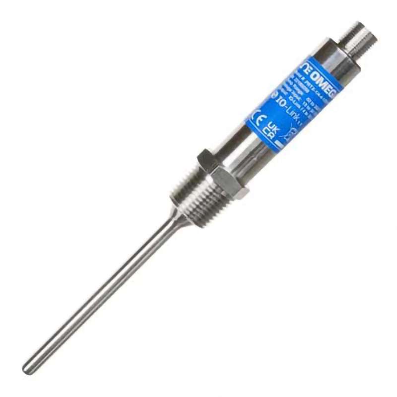 RTD Temperature Transmitter, 1/2" NPT Process Connection, 1/4" Probe Diameter, 6" Probe Length