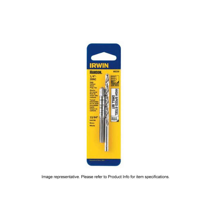 Tap and Drill Bit Set, 10 - 32 NF Tap and No. 21 Drill Bit