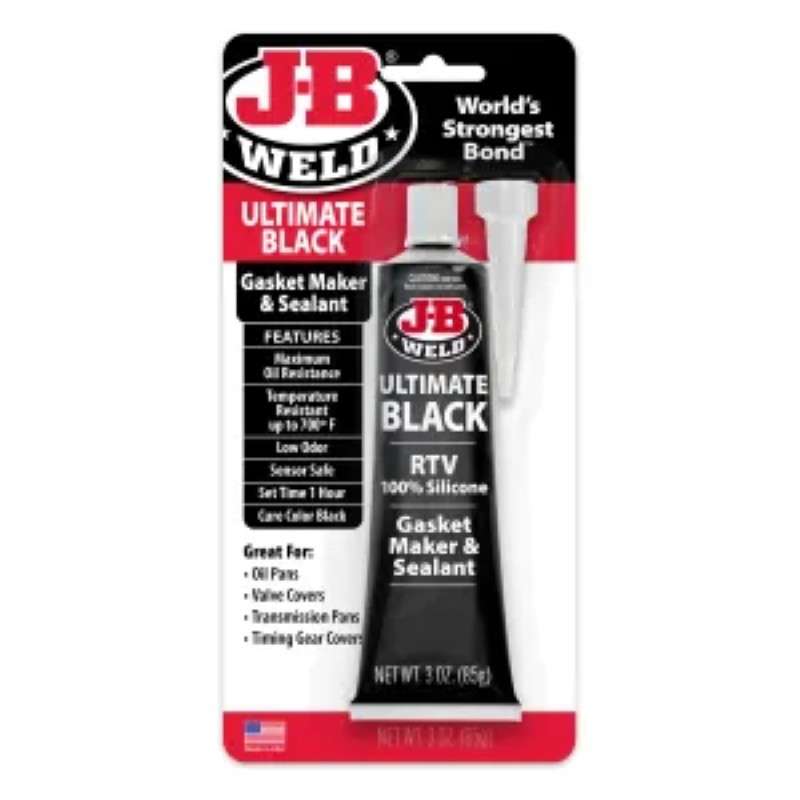 Ultimate Black Gasket Maker & Sealant, RTV, 3oz Tube